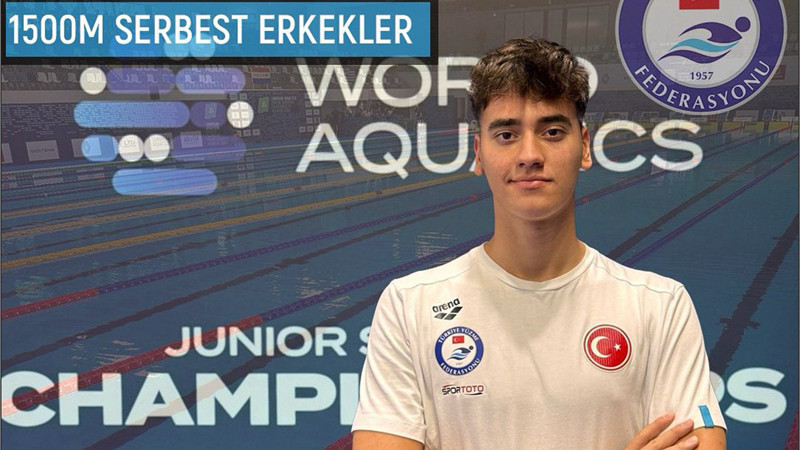 Kuzey Tunçelli, 1500 metre serbestte 2'nci kez dünya gençler şampiyonu oldu
