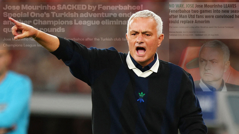 Mourinho'nun ayrılığı Avrupa'yı salladı! Fenerbahçe'den kovulmasının nedenini duyurdular
