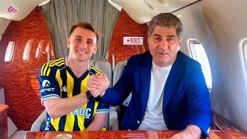 Kerem Aktürkoğlu Fenerbahçe için yola çıktı! Formayı giydi