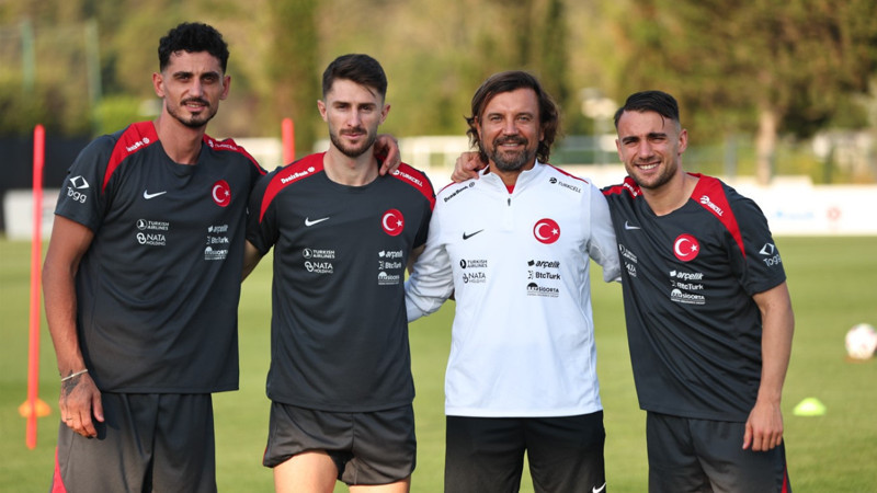 Hakan Çalhanoğlu, Merih Demiral ve Yusuf Akçiçek kampa katıldı