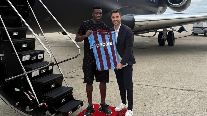 Andre Onana, Trabzonspor için Türkiye'de! "Fenerbahçe maçı için hazırım"