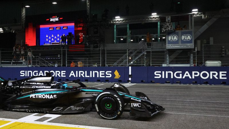 Formula 1 Singapur GP'de ilk sıra George Russell'ın oldu