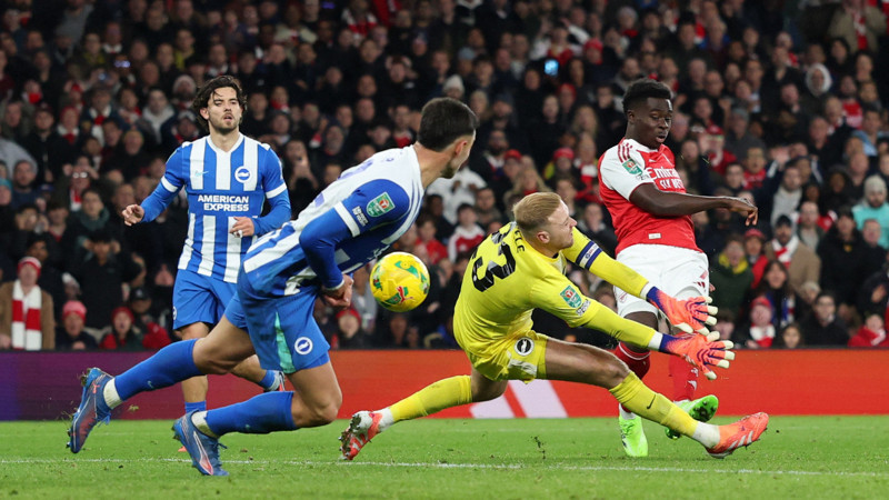 MAÇ ÖZETİ | Arsenal 2-0 Brighton (Lig Kupası)