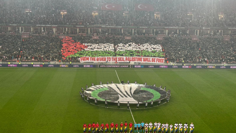 Samsunspor tribünleri: Nehirden denize kadar Filistin özgür olacak