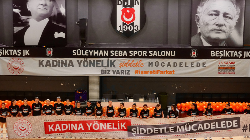 Beşiktaş'tan Kadına Yönelik Şiddete Karşı Uluslararası Mücadele Günü etkinliği