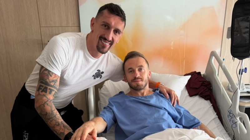 Stefan Savic'ten Edin Visca'ya geçmiş olsun ziyareti!