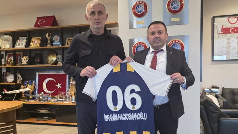 MKE Ankaragücü Başkanı Yaman, TFF Başkanı Hacıosmanoğlu'nu ziyaret etti