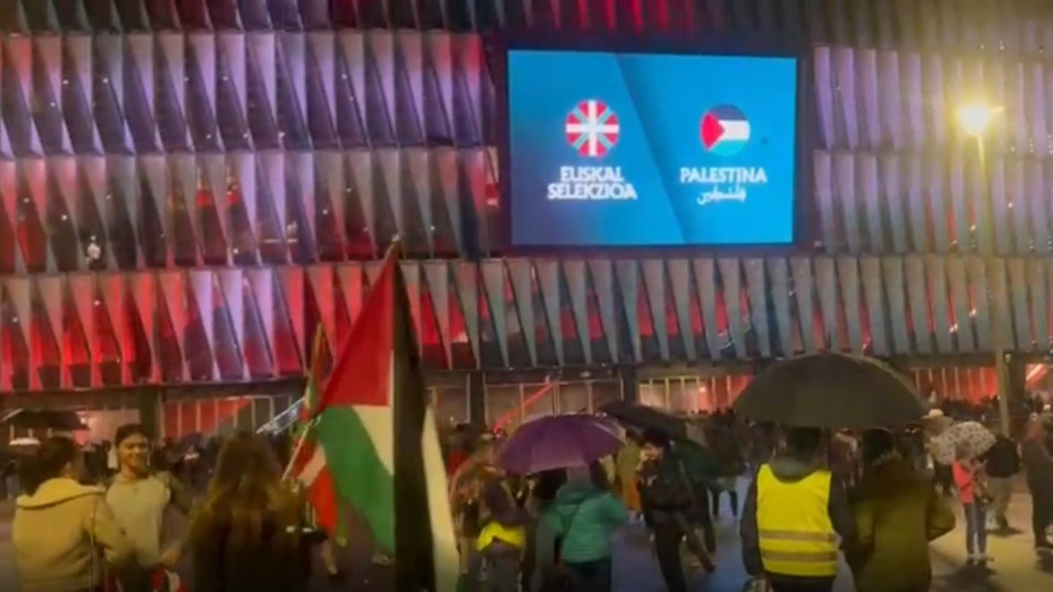 Bask Bölgesel Futbol Takımı ile Filistin Milli Takımı dostluk maçına çıktı